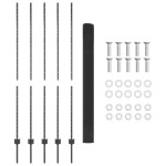 vidaXL Set Împrejmuire Grădină Set de 2 Gri Oțel Galvanizat 10 x 1,5 m