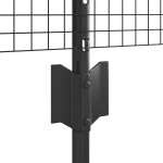 vidaXL Set Îngrădire Set de 2 Gri Metal Mare Durabil