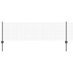 vidaXL Îngrădire cu stâlpi Gri 0.6 x 50 m Oțel vidaXL Îngrădire cu stâlpi Gri 0.6 x 50 m Oțel