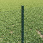 vidaXL Îngrădire cu stâlpi Verde 0.4 x 10 m Oțel vidaXL Îngrădire cu stâlpi Verde 0.4 x 10 m Oțel