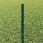 vidaXL Îngrădire cu stâlpi Verde 0.5 x 10 m Oțel vidaXL Îngrădire cu stâlpi Verde 0.5 x 10 m Oțel