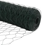 vidaXL Gard cu Stâlp Verde 0,6 x 10 m Oțel și PVC