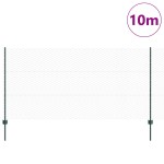 vidaXL Îngrădire cu stâlpi Verde 1.2 x 10 m Oțel vidaXL Îngrădire cu stâlpi Verde 1.2 x 10 m Oțel