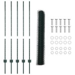 vidaXL Îngrădire cu stâlpi Verde 1.2 x 10 m Oțel vidaXL Îngrădire cu stâlpi Verde 1.2 x 10 m Oțel