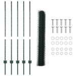 vidaXL Îngrădire cu stâlpi Verde 1.2 x 10 m Oțel vidaXL Îngrădire cu stâlpi Verde 1.2 x 10 m Oțel