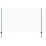 vidaXL Îngrădire cu stâlpi Verde 1.4 x 10 m Oțel
