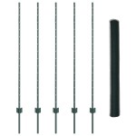 vidaXL Îngrădire cu stâlpi Verde 1.4 x 10 m Oțel vidaXL Îngrădire cu stâlpi Verde 1.4 x 10 m Oțel
