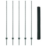 vidaXL Îngrădire cu stâlpi Verde 1.6 x 10 m Oțel vidaXL Îngrădire cu stâlpi Verde 1.6 x 10 m Oțel
