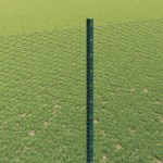 vidaXL Îngrădire cu stâlpi Verde 1.6 x 10 m Oțel vidaXL Îngrădire cu stâlpi Verde 1.6 x 10 m Oțel