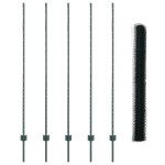 vidaXL Îngrădire cu stâlpi Verde 1.6 x 10 m Oțel vidaXL Îngrădire cu stâlpi Verde 1.6 x 10 m Oțel