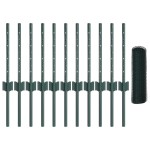 vidaXL Îngrădire cu stâlpi Verde 0.4 x 25 m Oțel vidaXL Îngrădire cu stâlpi Verde 0.4 x 25 m Oțel