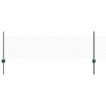 vidaXL Îngrădire cu stâlpi Verde 0.5 x 25 m Oțel