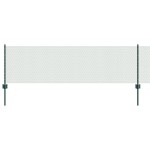 vidaXL Îngrădire cu stâlpi Verde 0.6 x 25 m Oțel