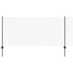 vidaXL Set Gard Set de 2 Verde Metal, Plastic Gard de 25 x 1 m Durabil