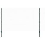 vidaXL Îngrădire cu stâlpi Verde 1.4 x 25 m Oțel vidaXL Îngrădire cu stâlpi Verde 1.4 x 25 m Oțel