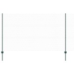 vidaXL Îngrădire cu stâlpi Verde 1.4 x 25 m Oțel vidaXL Îngrădire cu stâlpi Verde 1.4 x 25 m Oțel