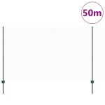 vidaXL Stâlpi de Gard 11 pcs U-Channel Verde 140 cm Oțel