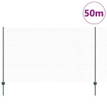 vidaXL Îngrădire cu stâlpi Verde 1.4 x 50 m Oțel vidaXL Îngrădire cu stâlpi Verde 1.4 x 50 m Oțel
