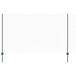 vidaXL Îngrădire cu stâlpi Verde 1.4 x 50 m Oțel vidaXL Îngrădire cu stâlpi Verde 1.4 x 50 m Oțel