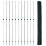 vidaXL Îngrădire cu stâlpi Verde 1.6 x 50 m Oțel vidaXL Îngrădire cu stâlpi Verde 1.6 x 50 m Oțel