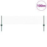 vidaXL Îngrădire cu stâlpi Verde 0.4 x 100 m Oțel vidaXL Îngrădire cu stâlpi Verde 0.4 x 100 m Oțel