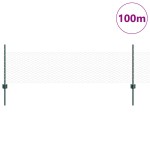 vidaXL Îngrădire cu stâlpi Verde 0.5 x 100 m Oțel vidaXL Îngrădire cu stâlpi Verde 0.5 x 100 m Oțel