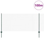 vidaXL Îngrădire cu stâlpi Verde 1 x 100 m Oțel vidaXL Îngrădire cu stâlpi Verde 1 x 100 m Oțel