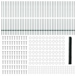 vidaXL Gard cu Stâlp Verde 1,5 x 100 m Oțel și PVC