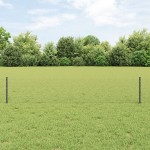 vidaXL Îngrădire cu stâlpi Gri 0.4 x 10 m Oțel vidaXL Îngrădire cu stâlpi Gri 0.4 x 10 m Oțel