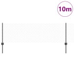vidaXL Îngrădire cu stâlpi Gri 0.6 x 10 m Oțel vidaXL Îngrădire cu stâlpi Gri 0.6 x 10 m Oțel