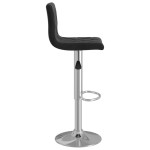 vidaXL Scaune de bar, 2 buc., negru, catifea