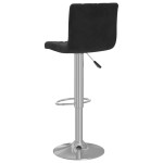 vidaXL Scaune de bar, 2 buc., negru, catifea