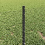 vidaXL Îngrădire cu stâlpi Gri 0.4 x 25 m Oțel vidaXL Îngrădire cu stâlpi Gri 0.4 x 25 m Oțel