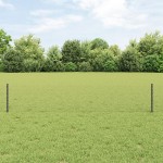 vidaXL Îngrădire cu stâlpi Gri 0.4 x 25 m Oțel vidaXL Îngrădire cu stâlpi Gri 0.4 x 25 m Oțel
