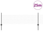 vidaXL Îngrădire cu stâlpi Gri 0.5 x 25 m Oțel vidaXL Îngrădire cu stâlpi Gri 0.5 x 25 m Oțel