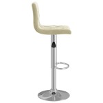 vidaXL Scaune de bar, 2 buc., crem, catifea vidaXL Scaune de bar, 2 buc., crem, catifea