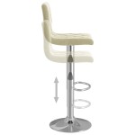 vidaXL Scaune de bar, 2 buc., crem, catifea vidaXL Scaune de bar, 2 buc., crem, catifea