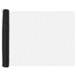 vidaXL Set Împrejmuire Grădină Metalică Set de 2 Gri, Negru Metal