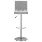 vidaXL Scaune de bar, 2 buc., gri deschis, catifea vidaXL Scaune de bar, 2 buc., gri deschis, catifea