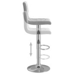vidaXL Scaune de bar, 2 buc., gri deschis, catifea vidaXL Scaune de bar, 2 buc., gri deschis, catifea