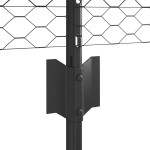 vidaXL Stâlpi de Gard 11 pcs U-Channel Gri 40 cm Oțel