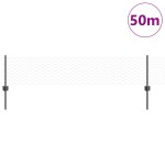 vidaXL Îngrădire cu stâlpi Gri 0.4 x 50 m Oțel vidaXL Îngrădire cu stâlpi Gri 0.4 x 50 m Oțel