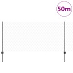 vidaXL Stâlpi de Gard 22 buc U-Channel Gri 100 cm Oțel
