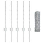 vidaXL Stâlpi de Gard 5 pcs U-Channel 60 cm Oțel Zincat