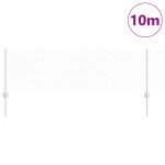 vidaXL Îngrădire cu stâlpi Argintiu 0.6 x 10 m Oțel vidaXL Îngrădire cu stâlpi Argintiu 0.6 x 10 m Oțel