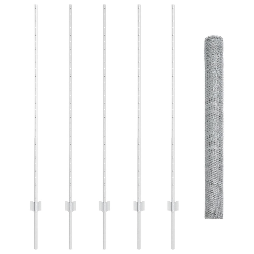 vidaXL Stâlpi de Împrejmuire 10 buc U-Channel 140 cm Oțel Galvanizat