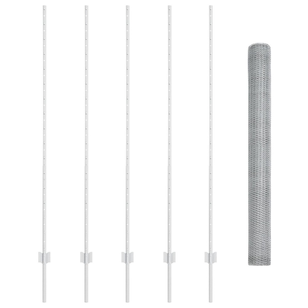 Stâlpi de Împrejmuire vidaXL 10 pcs U-Channel 160 cm Oțel Galvanizat
