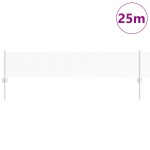 vidaXL Îngrădire cu stâlpi Argintiu 0.4 x 25 m Oțel