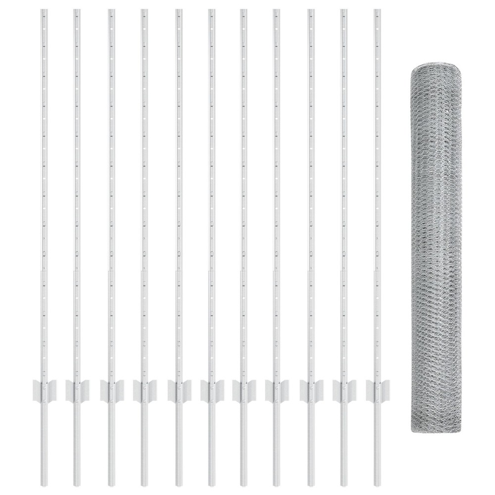vidaXL Set de gard Set de 2 Oțel galvanizat Standard Durabil