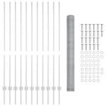 vidaXL Stâlpi de Gard 22 de buc U-Channel 140 cm Oțel Galvanizat